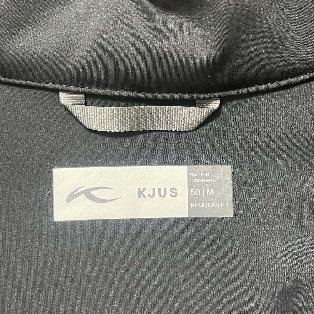NEW Kjus Mens Jacket Medium/50 Black Old Waverley Golf Release Half Zip Logo - Picture 6 of 11